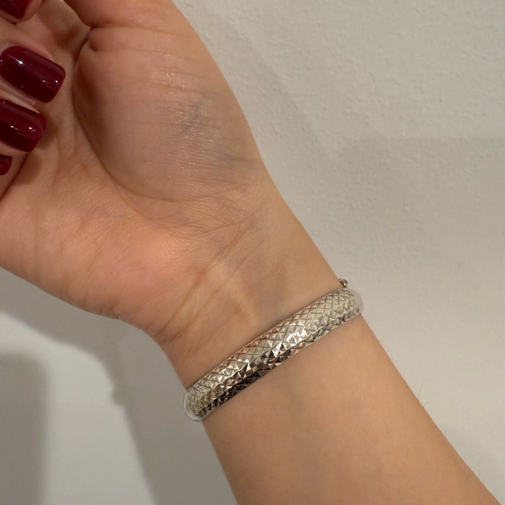 925 Diamond Cut Silver Bracelet